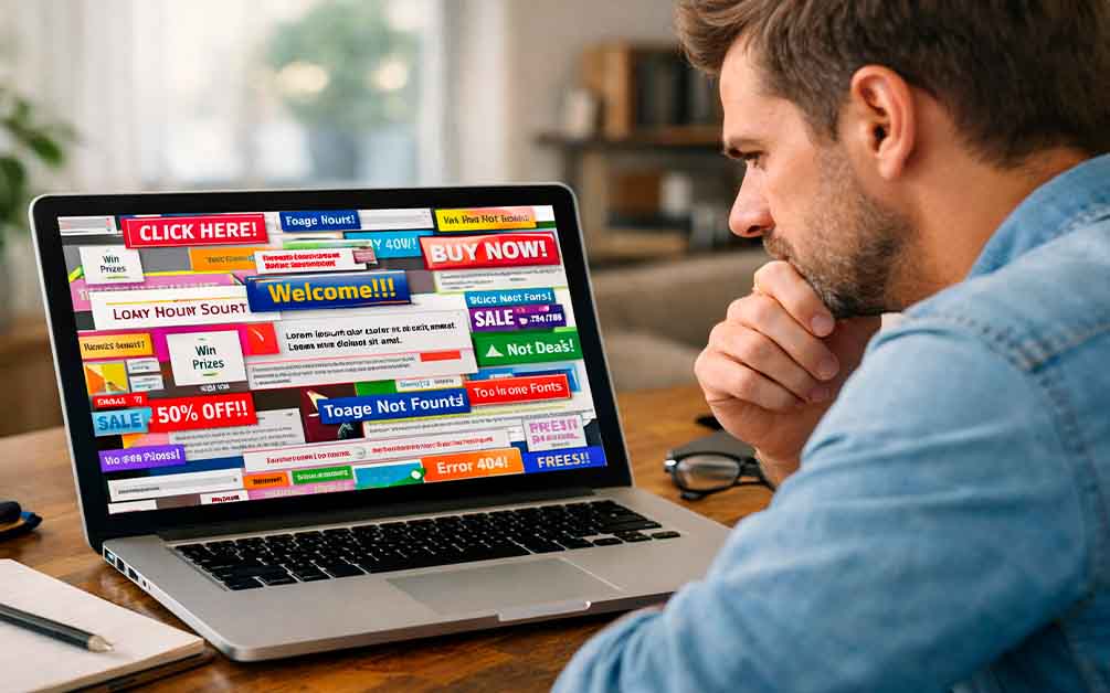 Señales de abandono en un sitio web