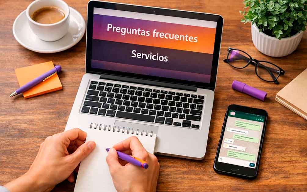 Señales de que un negocio necesita un sitio web: preguntas frecuentes y servicios claros